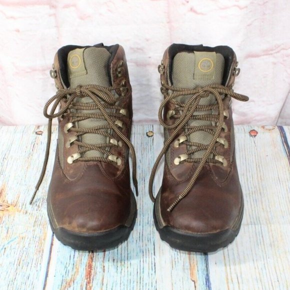 Timberland Chochorua Brown Leather Gore-Tex Mid Hiking Boots Size 8.5 - Picture 5 of 9